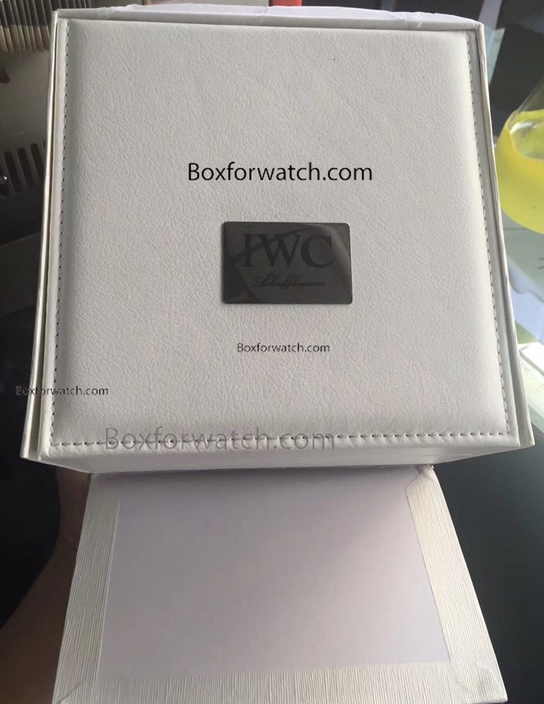 New Replica Simple IWC Watch Boxes - White Leather Box